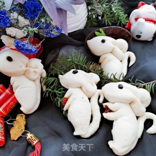 鼠年纳福馒头的做法步骤：26