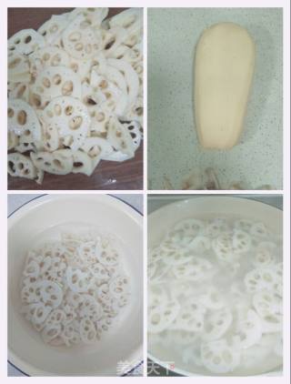 豆腐泡炒莲藕的做法步骤：2