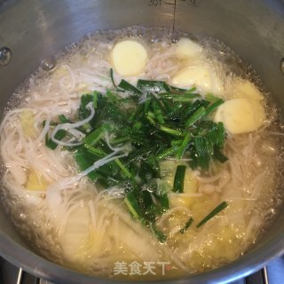 玉脂豆腐菌菇蔬菜汤的做法步骤：8