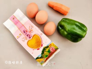 小米鸡蛋饼的做法步骤：1