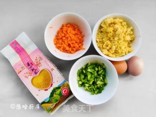小米鸡蛋饼的做法步骤：4