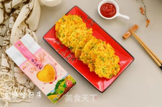 小米鸡蛋饼的做法步骤：9