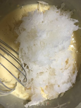 香葱鸡蛋萝卜丝油端的做法步骤：3