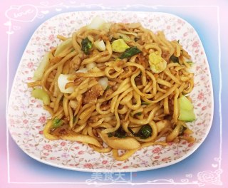 肉末杏鲍菇炒拉条子的做法步骤：9