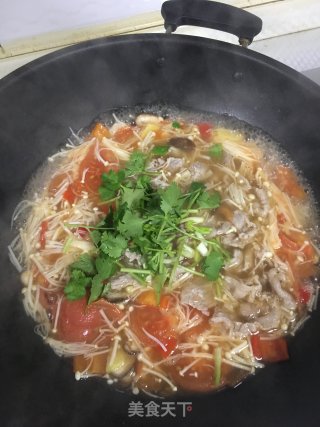 西红柿酸汤肥牛的做法步骤：14