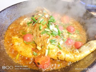 葱香豆瓣小黄鱼的做法步骤：6