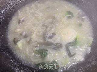 白菜鸡蛋煮豆丝的做法步骤：8