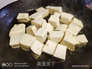 肉片烧豆腐的做法步骤：2