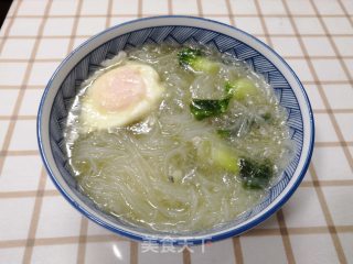 白菜鸡蛋粉丝的做法步骤：7