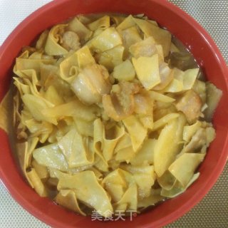 五花肉干豆腐炖土豆的做法步骤：9
