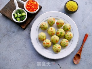 不加一滴水的小米时蔬土豆丸子的做法步骤：11