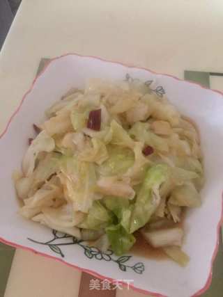 素炒包菜的做法步骤：6