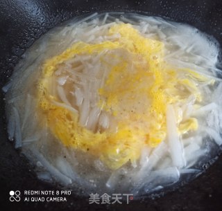 萝卜丝鸡蛋汤的做法步骤：5