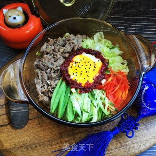 牛肉卷韩式拌饭的做法步骤：12