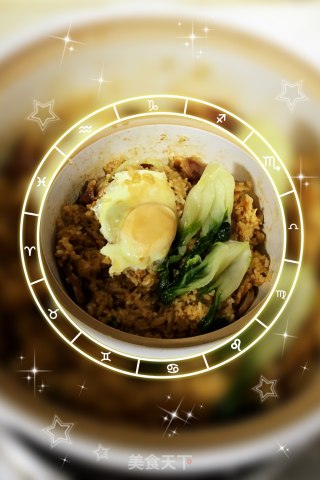 五花肉香肠煲仔饭的做法步骤：14