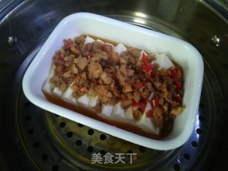 剁椒肉末蒸豆腐的做法步骤：8