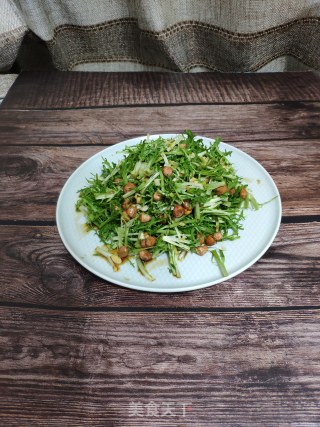 老醋苦菊拌花生的做法步骤：5