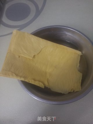 香辣豆皮的做法步骤：1