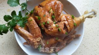 电饭煲三杯鸡的做法步骤：5