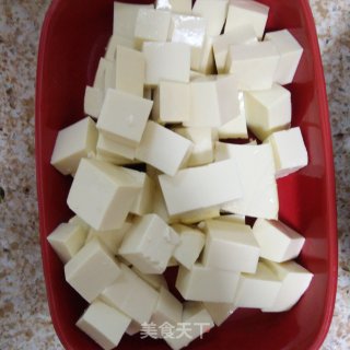 肉沫烧嫩豆腐的做法步骤：1