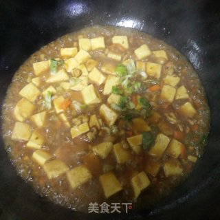 肉沫烧嫩豆腐的做法步骤：6