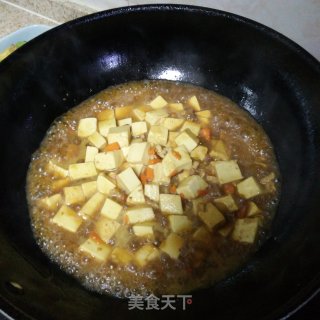 肉沫烧嫩豆腐的做法步骤：7