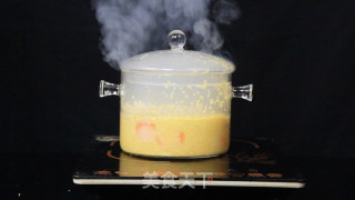 下雪的冬日来一碗黄小米和子饭，暖胃暖心！的做法步骤：4