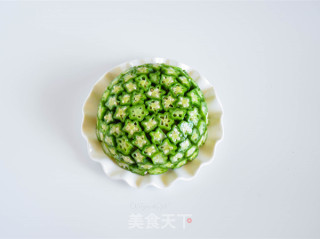 黑蒜秋葵土豆泥的做法步骤：14