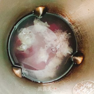 银耳紫薯露的做法步骤：2