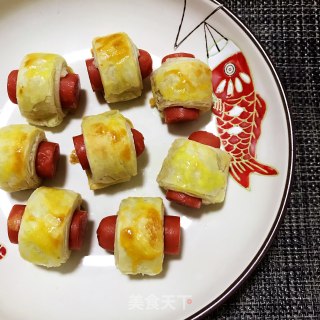 手抓饼香肠卷的做法步骤：5