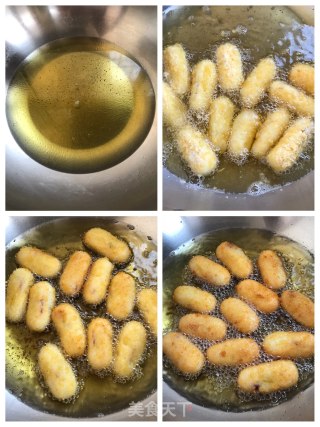 炸紫薯酥的做法步骤：2