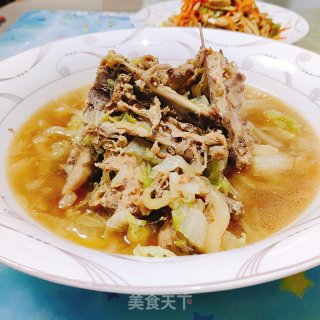 鸡架白菜的做法步骤：6