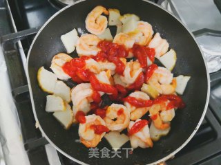 菠萝虾球的做法步骤：6