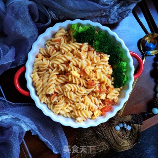 番茄鸡蛋意面的做法步骤：7