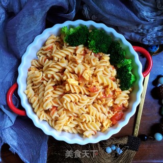 番茄鸡蛋意面的做法步骤：9