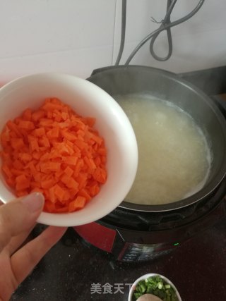 猪头肉韭菜二米粥的做法步骤：6