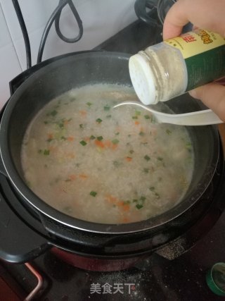 猪头肉韭菜二米粥的做法步骤：8