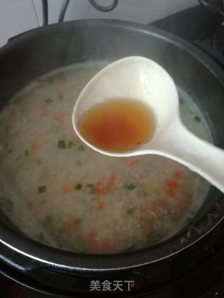 猪头肉韭菜二米粥的做法步骤：10