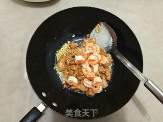 爆两样（虾仁肉片）的做法步骤：12
