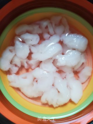 雪蛤炖木瓜的做法步骤：2