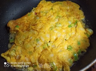 大葱炒土鸡蛋的做法步骤：8