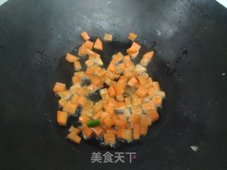素鸡胡萝卜炒青椒的做法步骤：3