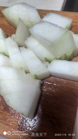鸭肉冬瓜煲的做法步骤：2