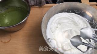 第四个抹茶味食谱--抹茶舒芙蕾松饼（无泡打粉版）的做法步骤：4