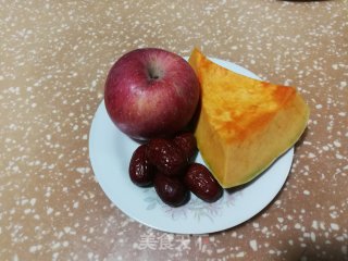 南瓜苹果红枣糊的做法步骤：1