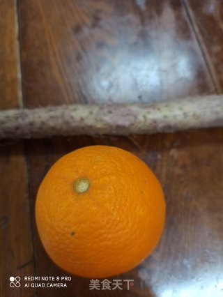 橙汁山药的做法步骤：1
