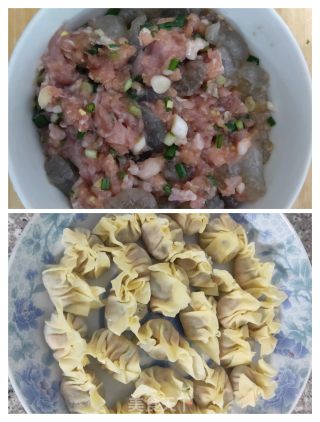 鲜虾云吞的做法步骤：2