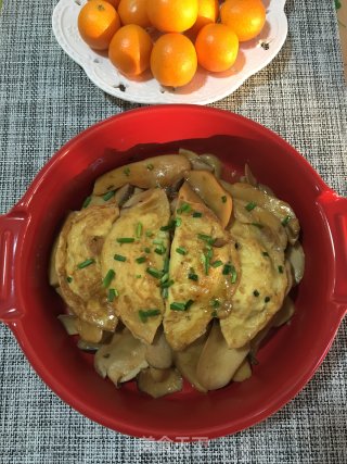 蛋饺烧杏鲍菇的做法步骤：8
