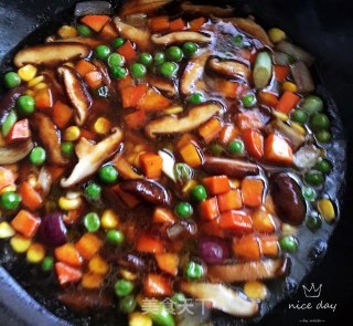 杂蔬烩豆腐泡的做法步骤：9