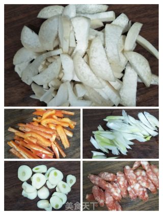 芹菜炒腊味的做法步骤：4